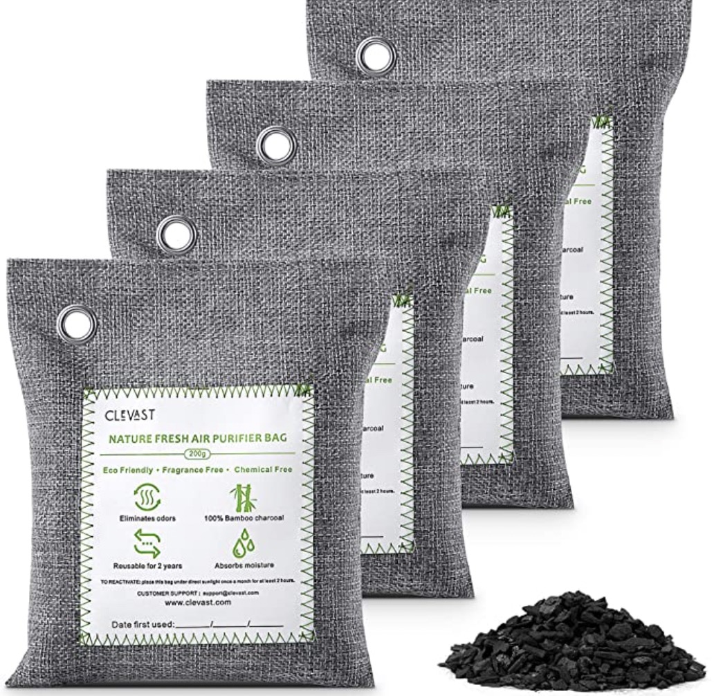 7. CLEVAST Bamboo Charcoal Bags