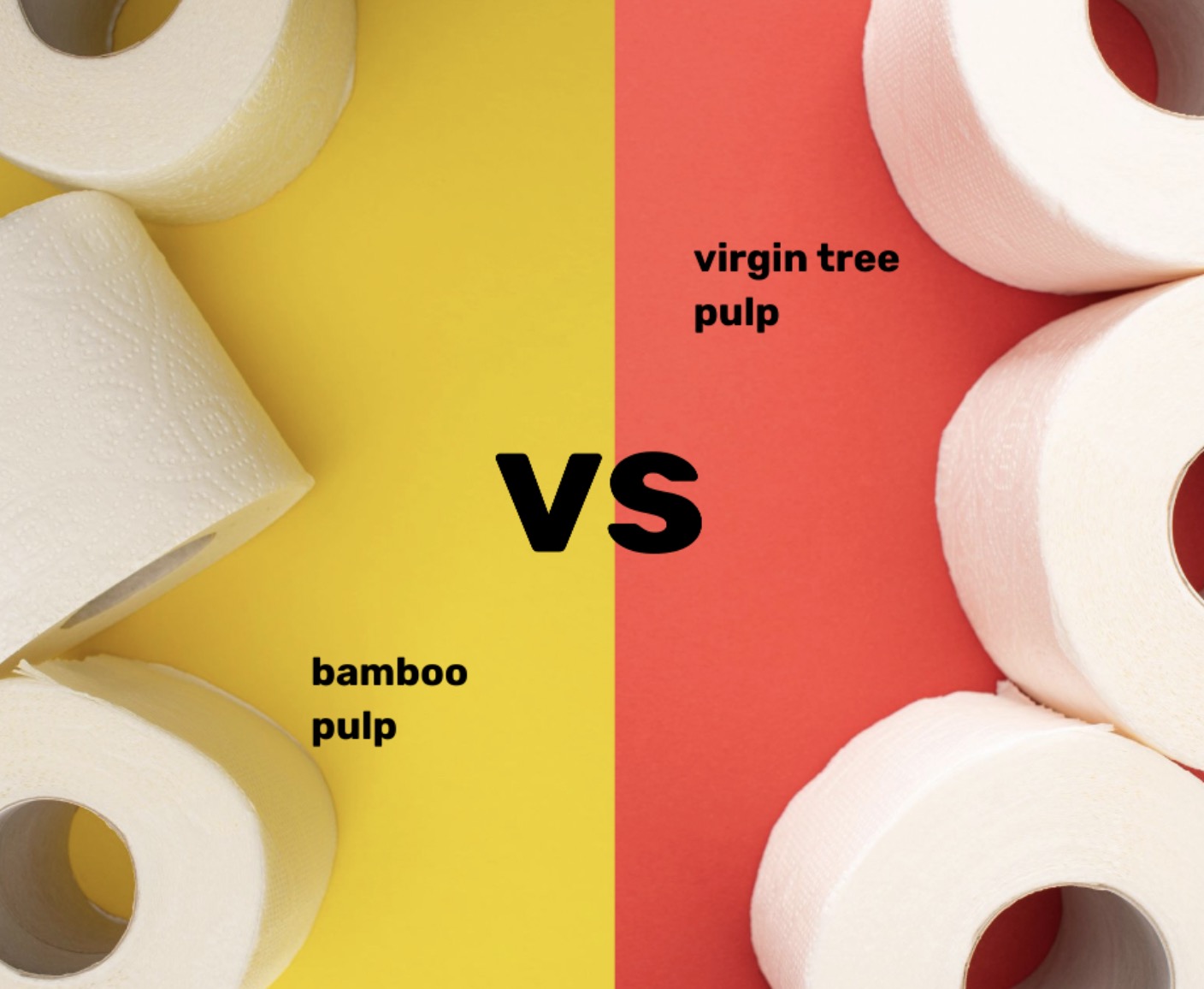 Bamboo toilet paper is more eco-friendly than virgin toilet paper